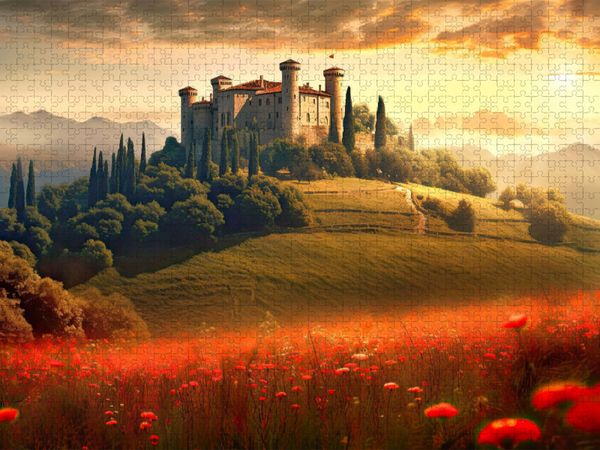 Produktbild: CALVENDO Puzzle Sommerabend | 1000 Teile Lege-Gr&ouml;&szlig;e 64x48cm Foto-Puzzle f&uuml;r gl&uuml;ckliche Stunden