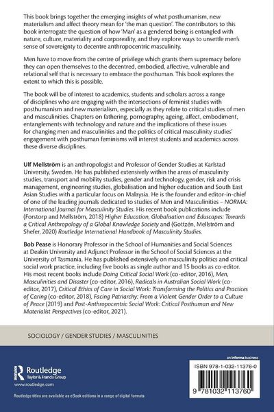Produktbild: Posthumanism and the Man Question