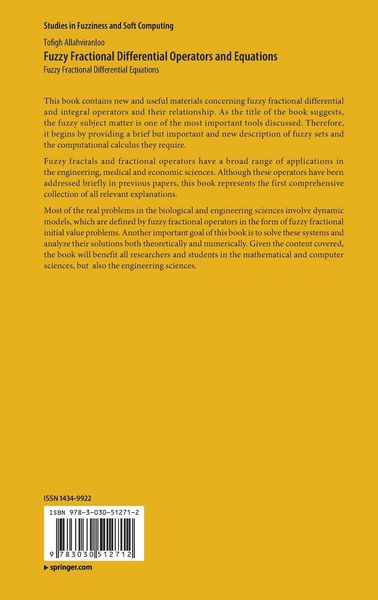 Produktbild: Fuzzy Fractional Differential Operators and Equations