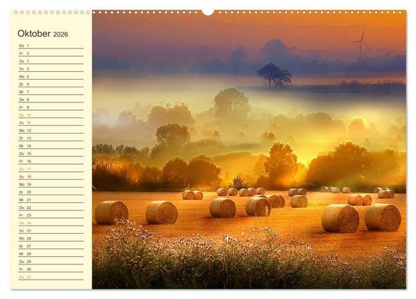 Produktbild: Friesland, verzauberte Landschaft an der Nordsee (hochwertiger Premium Wandkalender 2026 DIN A2 quer), Kunstdruck in Hochglanz
