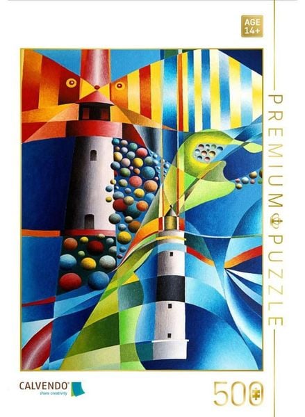 CALVENDO Puzzle Leuchtturm List West und Leuchtturm Karpen, Sylt | 500 Teile Lege-Größe 48 × 36 cm Foto-Puzzle für Erwachsene