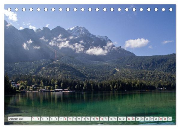 Produktbild: Urlaub in der Zugspitz Region (Tischkalender 2026 DIN A5 quer), CALVENDO Monatskalender