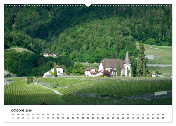 Produktbild: Randonn&eacute;es en Suisse Les Alpes vaudoises (Calendrier mural 2026 DIN A2 vertical) calendrier de bureau