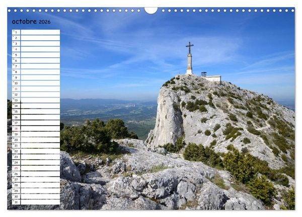 Produktbild: La Montagne Sainte-Victoire &ndash; dans les pas de C&eacute;zanne (Calendrier mural 2026 DIN A3 vertical), CALVENDO calendrier mensuel