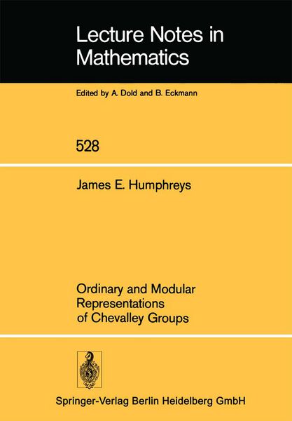 Produktbild: Ordinary and Modular Representations of Chevalley Groups