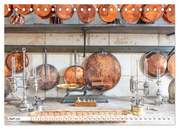Produktbild: F&uuml;rstliche K&uuml;chen und Tafeln (Tischkalender 2026 DIN A5 quer), CALVENDO Monatskalender