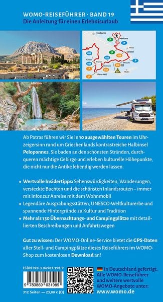 Produktbild: Entdeckertouren mit dem Wohnmobil Peloponnes