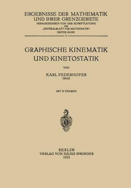 Produktbild: Graphische Kinematik und Kinetostatik