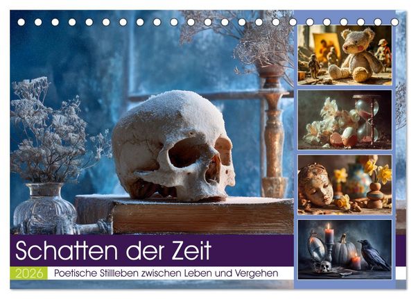Produktbild: Schatten der Zeit (Tischkalender 2026 DIN A5 quer), CALVENDO Monatskalender