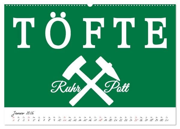 Produktbild: Ruhrpott Vokabeln (hochwertiger Premium Wandkalender 2026 DIN A2 quer), Kunstdruck in Hochglanz