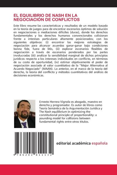 Produktbild: EL EQUILIBRIO DE NASH EN LA NEGOCIACI&Oacute;N DE CONFLICTOS