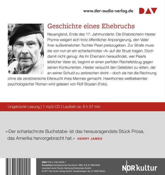 Produktbild: Der scharlachrote Buchstabe