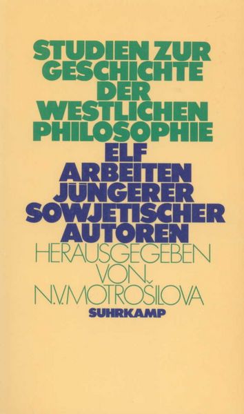 Produktbild: Studien zur Geschichte der westlichen Philosophie