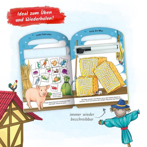 Produktbild: Tr&ouml;tsch Pappenbuch Schreib und wisch weg Pappenbuch Bauernhof