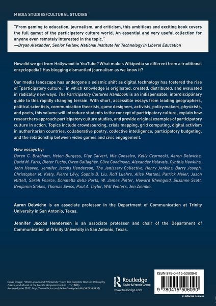 Produktbild: The Participatory Cultures Handbook