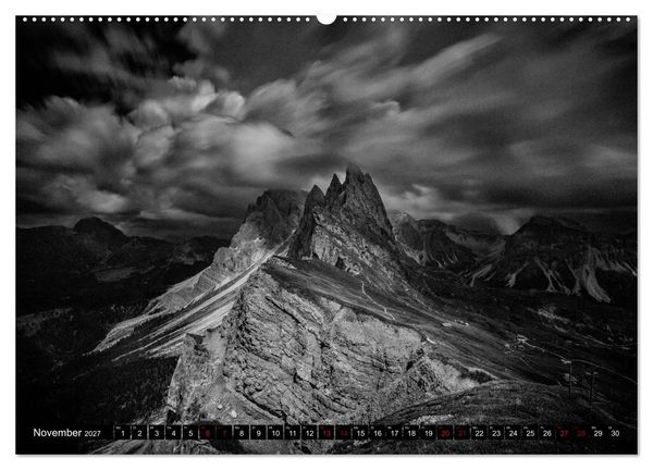 Produktbild: Dramatik in SW (Wandkalender 2027 DIN A2 quer), CALVENDO Monatskalender