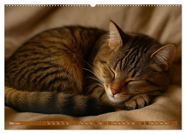 Produktbild: Katzenblicke &ndash; Eleganz und Anmut (hochwertiger Premium Wandkalender 2026 DIN A2 quer), Kunstdruck in Hochglanz