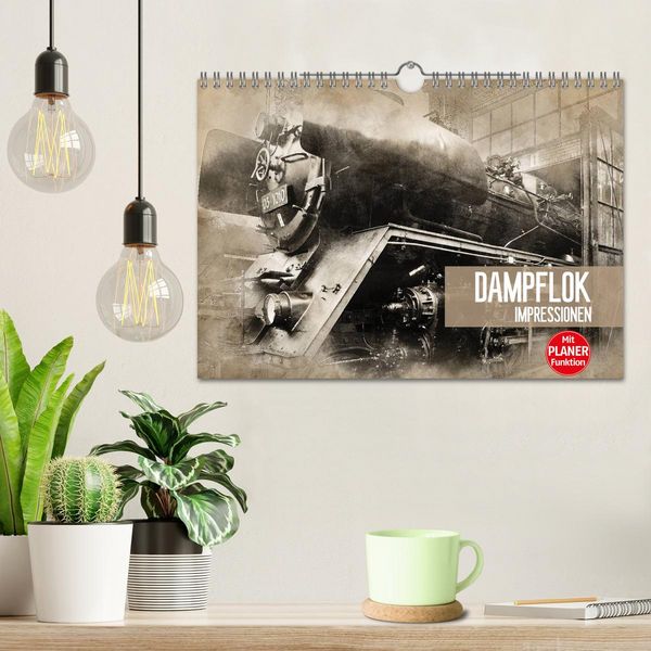 Produktbild: Dampflok Impressionen (Wandkalender 2026 DIN A4 quer), CALVENDO Monatskalender
