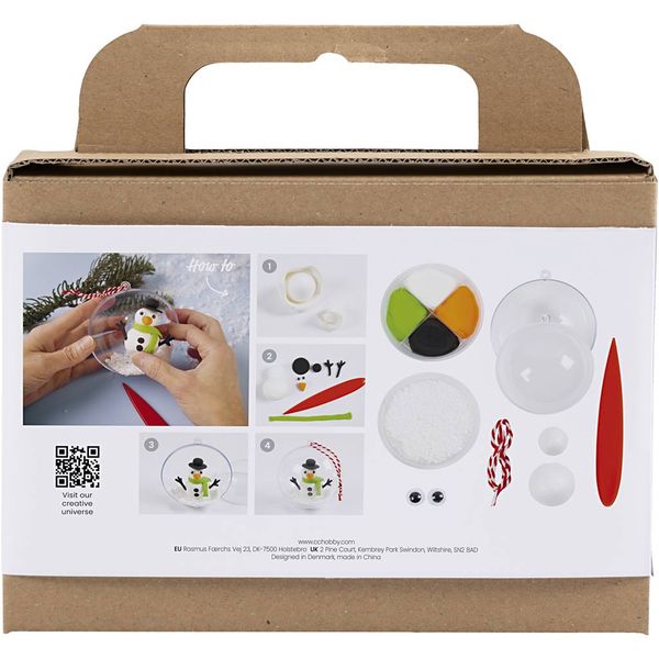 Produktbild: Creativ Company DIY Sets Modellieren Mini Kreativ Set Modellieren, Schneemann, Kreativ Box
