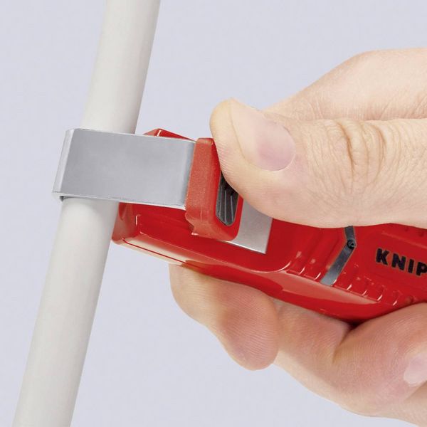 Produktbild: Knipex 16 20 28 SB Abisoliermesser Geeignet f&uuml;r Rundkabel 8 bis 28mm