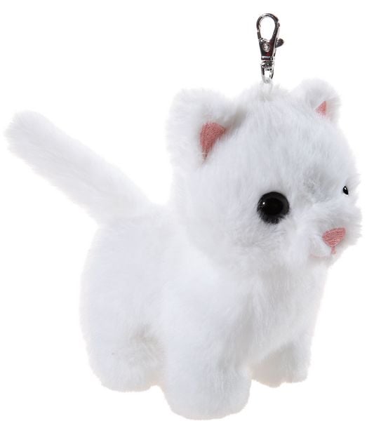 KEYRING Katze weiß