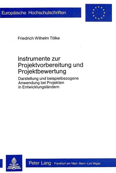 Produktbild: Instrumente zur Projektvorbereitung und Projektbewertung