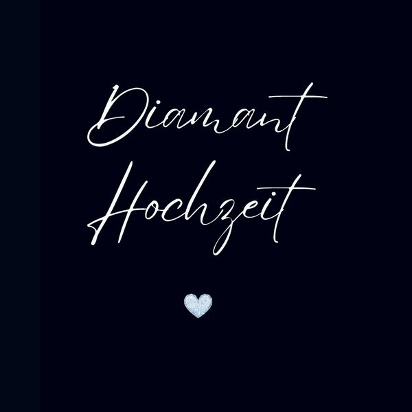 Produktbild: G&auml;stebuch "Diamant Hochzeit"- Premium G&auml;stebuch Blanko