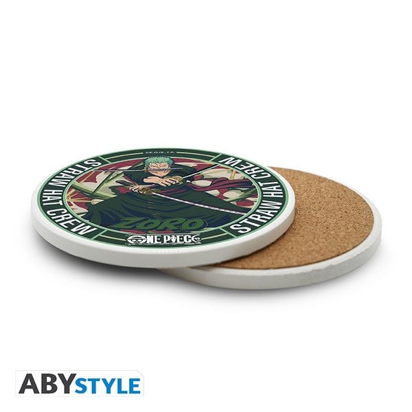 Produktbild: ONE PIECE - Ceramic Coasters "Zoro"
