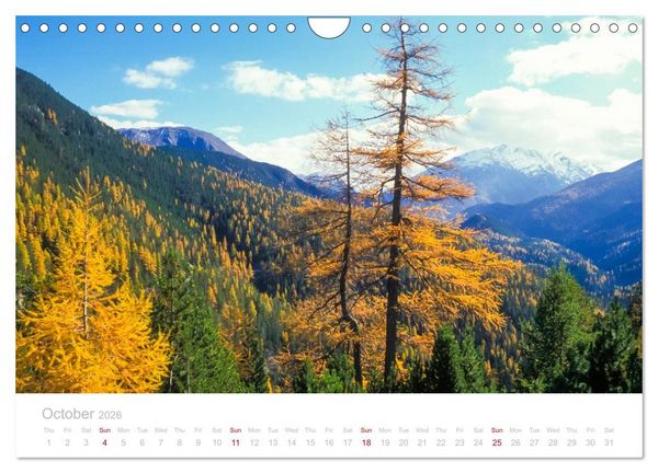 Produktbild: Grisons Engadine 2026 / UK-Version (Wall Calendar 2026 DIN A4 landscape), CALVENDO 12 Month Wall Calendar