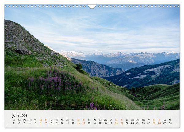 Produktbild: Sc&egrave;nes de cimes (Calendrier mural 2026 DIN A3 vertical), CALVENDO calendrier mensuel