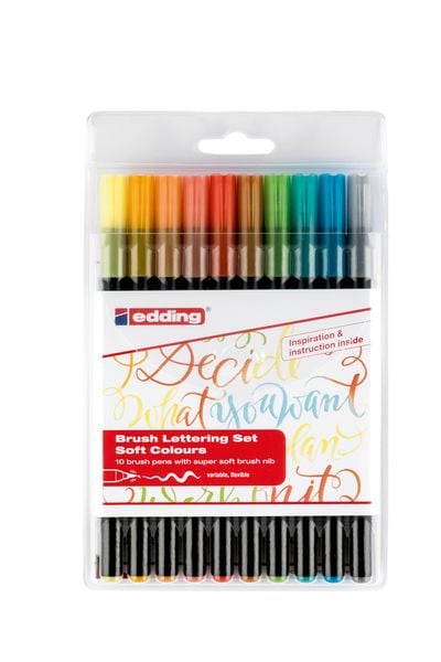 Edding Filzstifte Brush Lettering 10er Set