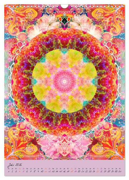 Produktbild: BLUMEN MANDALAS (Wandkalender 2026 DIN A3 hoch), CALVENDO Monatskalender