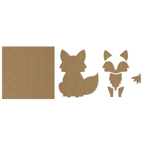 Produktbild: ALADINE - 3D-Holzbild zum Bemalen Fuchs
