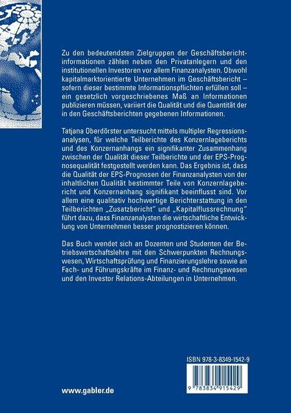 Produktbild: Finanzberichterstattung und Prognosefehler von Finanzanalysten