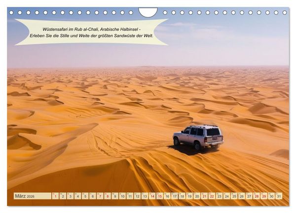 Produktbild: Abenteuerideen f&uuml;r Adrenalin Junkies (Wandkalender 2026 DIN A4 quer), CALVENDO Monatskalender