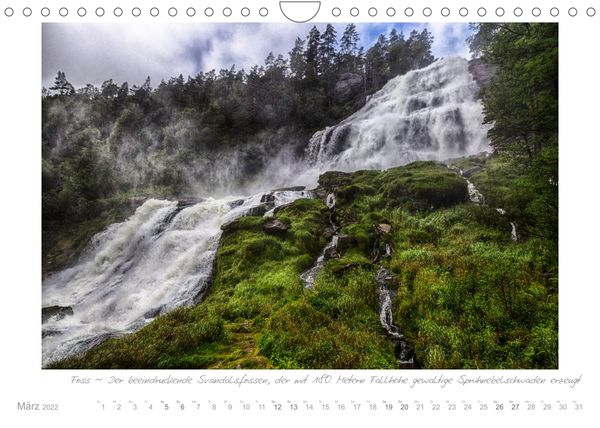 Produktbild: Sehnsucht Norwegen - Meer, Wasserf&auml;lle, Fjorde und Fjells - Der S&uuml;dwesten (Wandkalender 2022 DIN A4 quer)