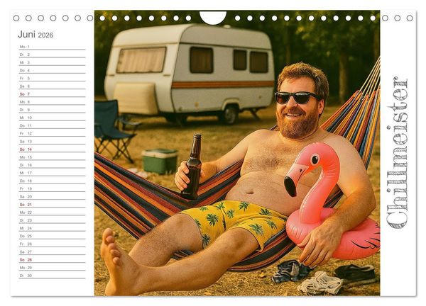 Produktbild: M&auml;nneralarm - Ein Jahr voller herrlicher M&auml;nnlichkeit (Wandkalender 2026 DIN A4 quer), CALVENDO Monatskalender