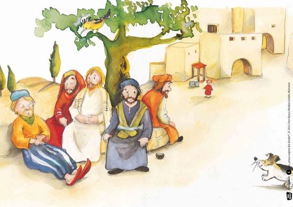 Produktbild: Jesus segnet die Kinder. Kamishibai Bildkartenset
