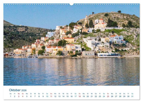 Produktbild: Symi 2026, Perle der &Auml;g&auml;is (Wandkalender 2026 DIN A2 quer), CALVENDO Monatskalender