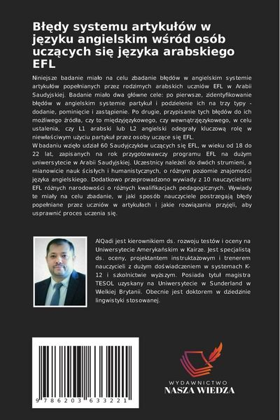 Produktbild: B&iquest;&iquest;dy systemu artyku&iquest;&oacute;w w j&iquest;zyku angielskim w&iquest;r&oacute;d os&oacute;b ucz&iquest;cych si&iquest; j&iquest;zyka arabskiego EFL