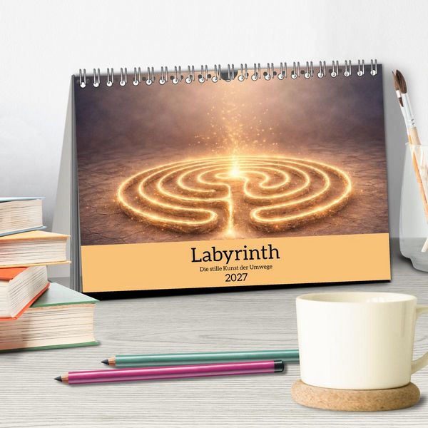 Produktbild: Labyrinth - Die stille Kunst der Umwege (Tischkalender 2027 DIN A5 quer), CALVENDO Monatskalender