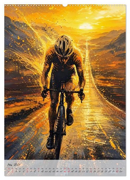Produktbild: Herzschlag 180 - Wenn Rennradsport zur Kunst wird (hochwertiger Premium Wandkalender 2027 DIN A2 hoch), Kunstdruck in Hochglanz