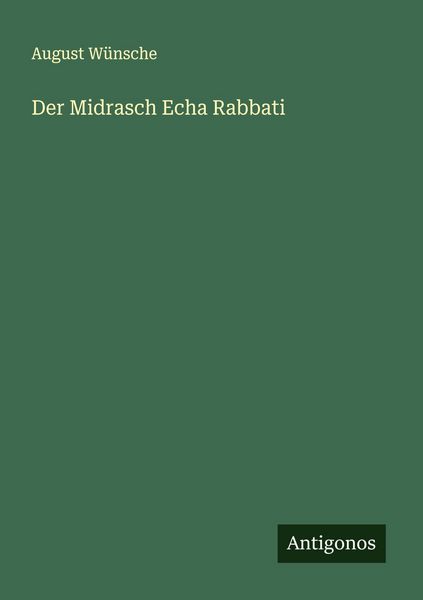 Produktbild: Der Midrasch Echa Rabbati