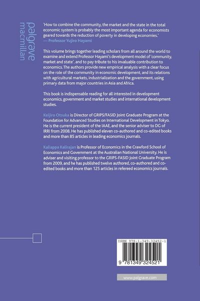 Produktbild: Community, Market and State in Development