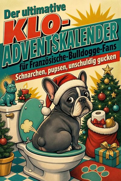 Produktbild: Der ultimative Klo-Adventskalender f&uuml;r Franz&ouml;sische-Bulldogge-Fans