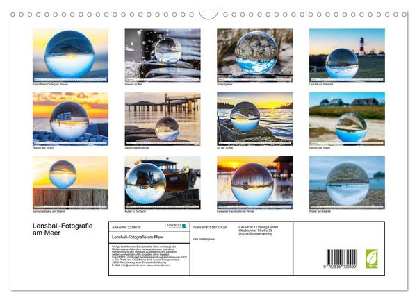 Produktbild: Lensball-Fotografie am Meer (Wandkalender 2026 DIN A3 quer), CALVENDO Monatskalender