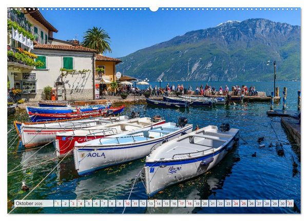 Produktbild: Unterwegs am Gardasee (hochwertiger Premium Wandkalender 2026 DIN A2 quer), Kunstdruck in Hochglanz