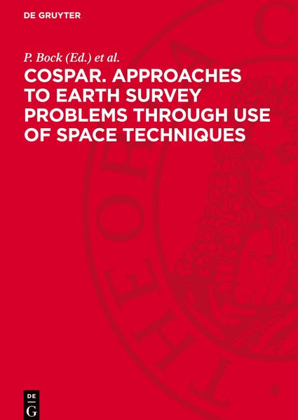 Produktbild: COSPAR. Approaches to earth survey problems through use of space techniques