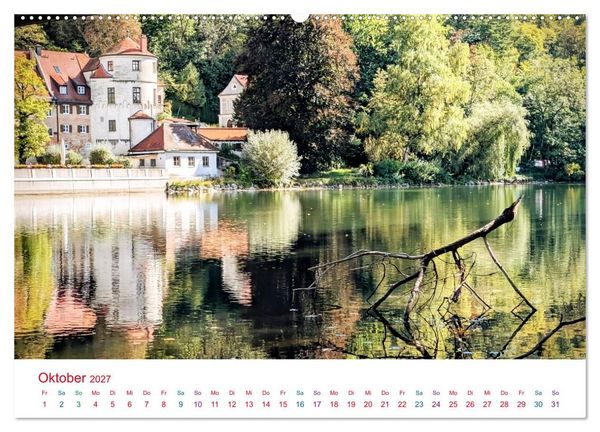 Produktbild: Hier f&uuml;hle ich mich zuhause - Landsberg am Lech und Ammersee (hochwertiger Premium Wandkalender 2027 DIN A2 quer), Kunstdruck in Hochglanz
