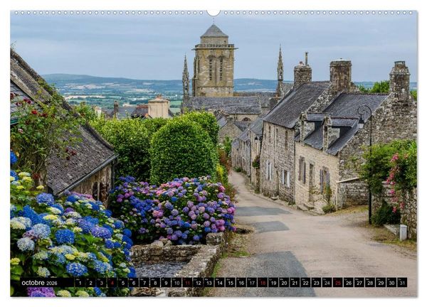 Produktbild: Bretagne Un r&ecirc;ve en couleurs (Calendrier mural 2026 DIN A2 vertical) calendrier de bureau
